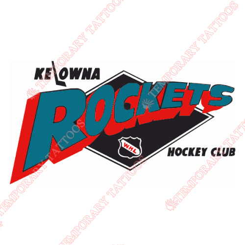 Kelowna Rockets Customize Temporary Tattoos Stickers NO.7507